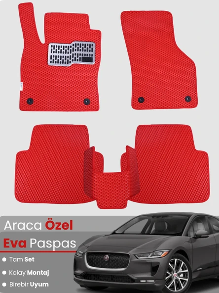 JAGUAR I PACE (2018-2025) Uyumlu EVA Paspas Tam Set–Araca Özel,Kolay Montaj,Su Geçirmez ürün görseli 1