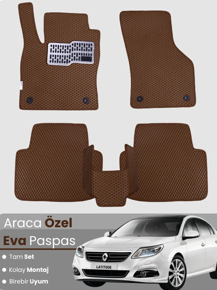 RENAULT LATİTUDE (2010-2015) Uyumlu EVA Paspas Tam Set–Oto Paspas,Araca Özel ürün görseli 1