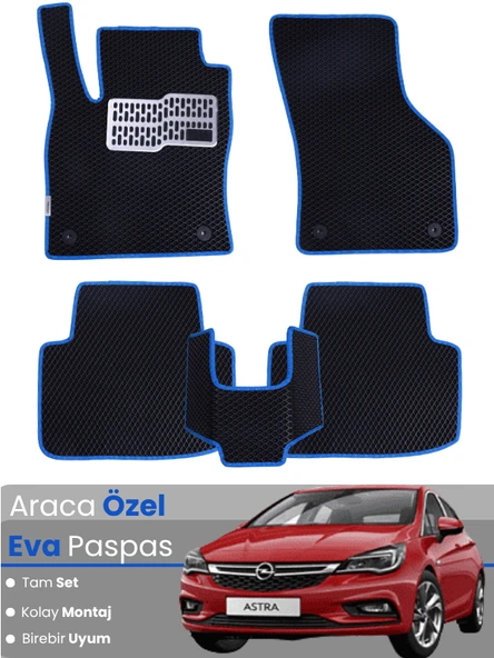 OPEL ASTRA K SEDAN (2015-2021) Uyumlu EVA Paspas Tam Set–Araca Özel,Kolay Montaj ürün görseli 1