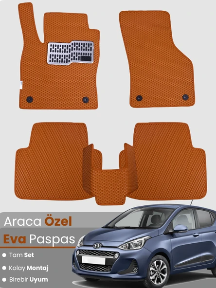 HYUNDAİ i10 (2013-2019) Uyumlu EVA Paspas Tam Set–Araca Özel,Kolay Montaj,Su Geçirmez ürün görseli 1