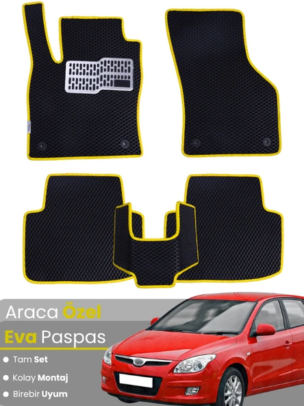 HYUNDAİ i30 (2007-2011) Uyumlu EVA Paspas Tam Set–Araca Özel,Kolay Montaj,Su Geçirmez ürün görseli 1