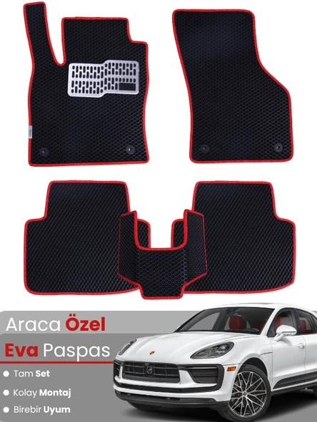 PORSCHE MACAN (2019-2024) Uyumlu EVA Paspas Tam Set–Araca Özel,Oto Paspas ürün görseli 1