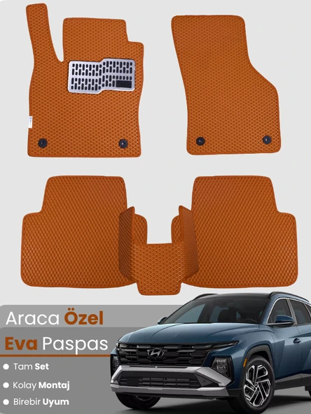 HYUNDAİ TUCSON (2020-2025) Uyumlu EVA Paspas Tam Set–Araca Özel,Kolay Montaj,Su Geçirmez ürün görseli 1