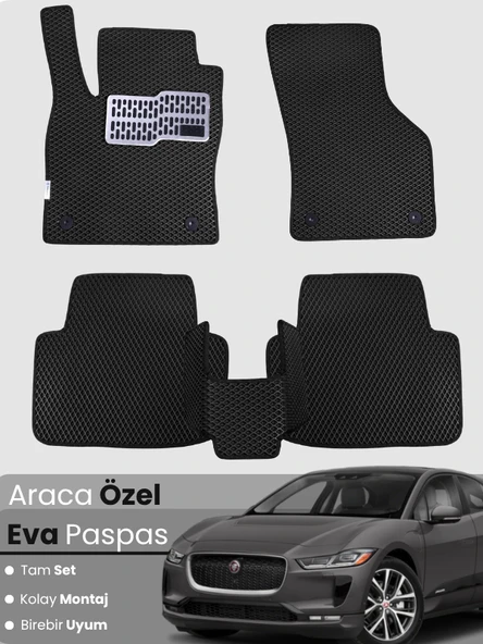 JAGUAR I PACE (2018-2025) Uyumlu EVA Paspas Tam Set–Araca Özel,Kolay Montaj,Su Geçirmez ürün görseli 1