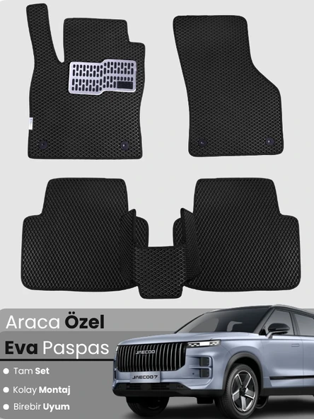 JAECOO 7 4X4 (2024-2025) Uyumlu EVA Paspas Tam Set–Araca Özel,Kolay Montaj,Su Geçirmez ürün görseli 1