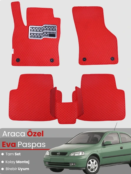 OPEL ASTRA G (1998-2004) Uyumlu EVA Paspas Tam Set–Araca Özel,Kolay Montaj,Su Geçirmez ürün görseli 1