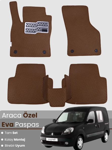 RENAULT KANGOO 1 (1997-2007) Uyumlu EVA Paspas Tam Set–Oto Paspas,Araca Özel ürün görseli 1