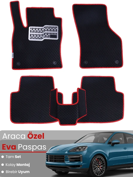 PORSCHE CAYENNE COUPE (2018-2024) Uyumlu EVA Paspas Tam Set–Araca Özel,Oto Paspas ürün görseli 1