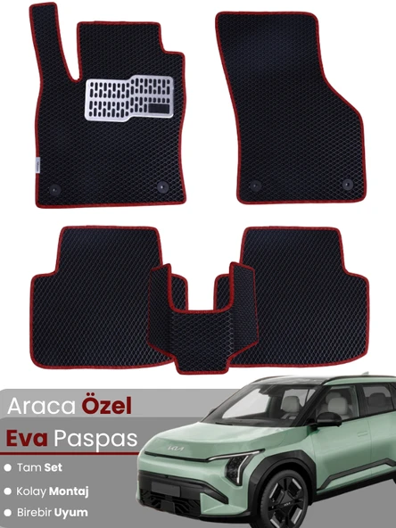 KİA EV3 (2024-2025) Uyumlu EVA Paspas Tam Set–Araca Özel,Kolay Montaj,Su Geçirmez ürün görseli 1