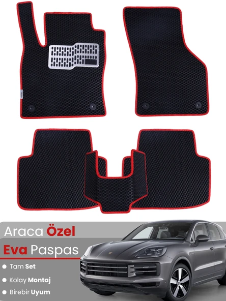 PORSCHE CAYENNE (2018-2024) Uyumlu EVA Paspas Tam Set–Araca Özel,Oto Paspas ürün görseli 1