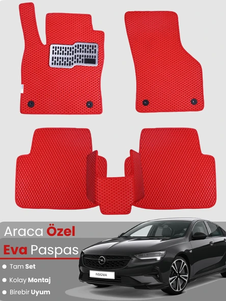 OPEL INSİGNİA (2017-2022) Uyumlu EVA Paspas Tam Set–Araca Özel,Kolay Montaj,Oto Paspas ürün görseli 1