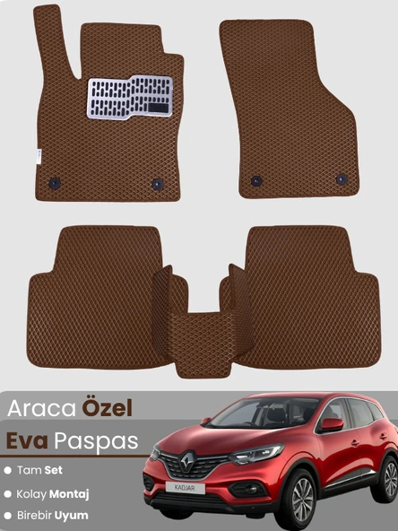 RENAULT KADJAR (2014-2022) Uyumlu EVA Paspas Tam Set–Oto Paspas,Araca Özel ürün görseli 1