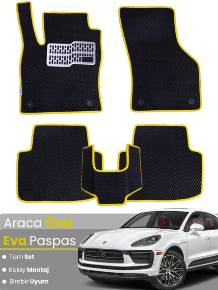 PORSCHE MACAN (2019-2024) Uyumlu EVA Paspas Tam Set–Araca Özel,Oto Paspas ürün görseli 1