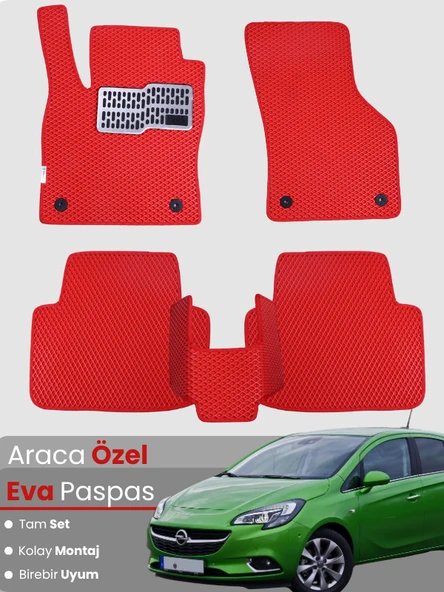 OPEL CORSA E (2014-2018) Uyumlu EVA Paspas Tam Set–Araca Özel,Kolay Montaj,Oto Paspas ürün görseli 1