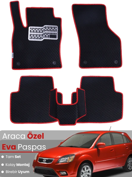 KİA RİO HATCHBACK (2005-2011) Uyumlu EVA Paspas Tam Set–Araca Özel,Kolay Montaj,Su Geçirmez ürün görseli 1