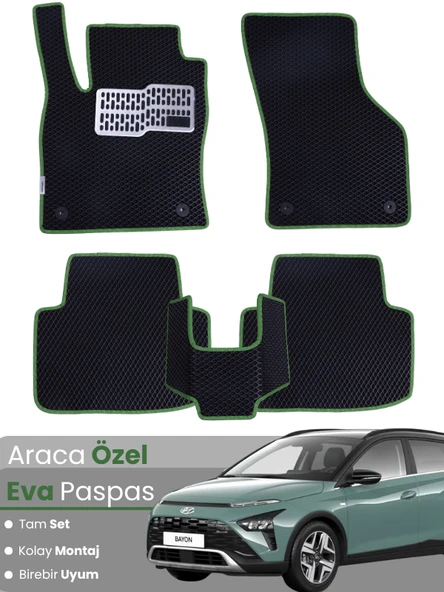 HYUNDAİ BAYON (2021-2025) Uyumlu EVA Paspas Tam Set–Araca Özel,Kolay Montaj,Su Geçirmez ürün görseli 1