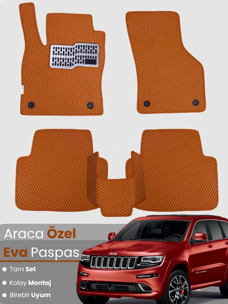 JEEP GRAND CHEROKEE (2011-2021) Uyumlu EVA Paspas Tam Set–Araca Özel,Kolay Montaj,Su Geçirmez ürün görseli 1