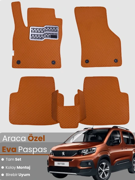 PEUGEOT RİFTER (2018-2025) Uyumlu EVA Paspas Tam Set–Araca Özel,Oto Paspas ürün görseli 1