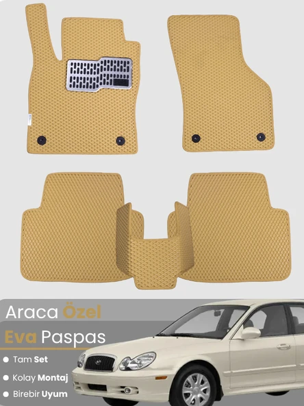 HYUNDAİ SONATA (1998-2005) Uyumlu EVA Paspas Tam Set–Araca Özel,Kolay Montaj,Su Geçirmez ürün görseli 1