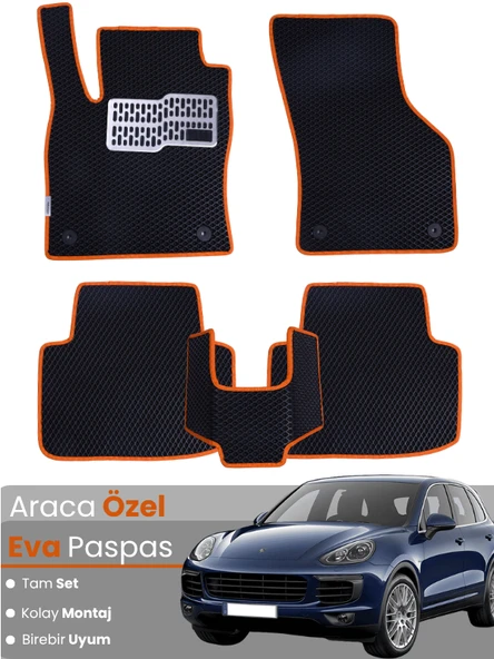 PORSCHE CAYENNE (2011-2017) Uyumlu EVA Paspas Tam Set–Araca Özel,Oto Paspas ürün görseli 1