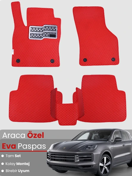 PORSCHE CAYENNE (2018-2024) Uyumlu EVA Paspas Tam Set–Araca Özel,Oto Paspas ürün görseli 1
