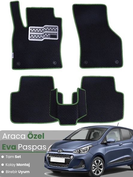 HYUNDAİ i10 (2013-2019) Uyumlu EVA Paspas Tam Set–Araca Özel,Kolay Montaj,Su Geçirmez ürün görseli 1