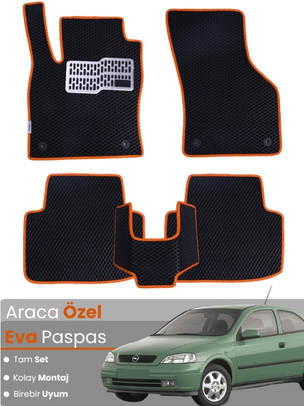 OPEL ASTRA G (1998-2004) Uyumlu EVA Paspas Tam Set–Araca Özel,Kolay Montaj,Su Geçirmez ürün görseli 1