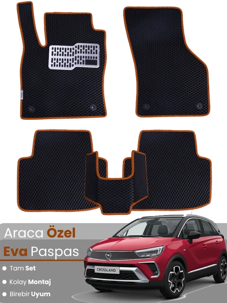 OPEL CROSSLAND (2020-2025) Uyumlu EVA Paspas Tam Set–Araca Özel,Kolay Montaj,Oto Paspas ürün görseli 1