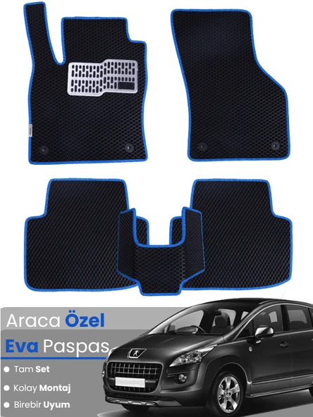 PEUGEOT 3008 (2008-2017) Uyumlu EVA Paspas Tam Set–Araca Özel,Oto Paspas ürün görseli 1