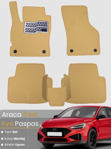 HYUNDAİ i30 (2017-2025) Uyumlu EVA Paspas Tam Set–Araca Özel,Kolay Montaj,Su Geçirmez ürün görseli 1
