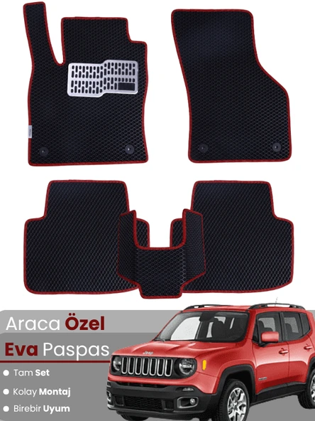 JEEP RENEGADE (2014-2020) Uyumlu EVA Paspas Tam Set–Araca Özel,Kolay Montaj,Su Geçirmez ürün görseli 1