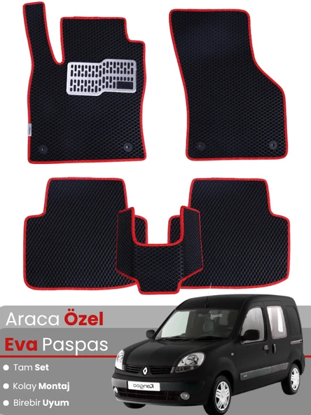 RENAULT KANGOO 1 (1997-2007) Uyumlu EVA Paspas Tam Set–Oto Paspas,Araca Özel ürün görseli 1