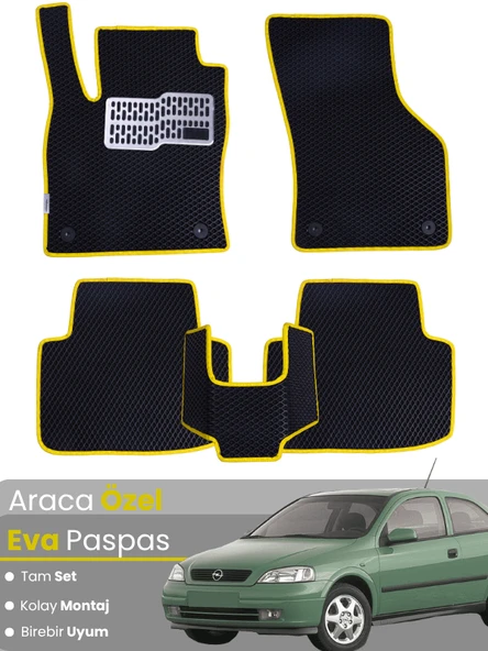 OPEL ASTRA G (1998-2004) Uyumlu EVA Paspas Tam Set–Araca Özel,Kolay Montaj,Su Geçirmez ürün görseli 1