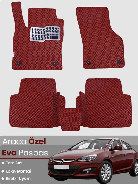 OPEL ASTRA J SEDAN (2012-2018) Uyumlu EVA Paspas Tam Set–Araca Özel,Kolay Montaj ürün görseli 1