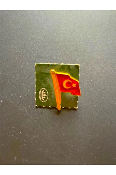 SANAT TACİRİ DALGALANAN BAYRAK ROZET VİNTAGE ROZETLER YAKA BROŞLERİ ürün görseli 1