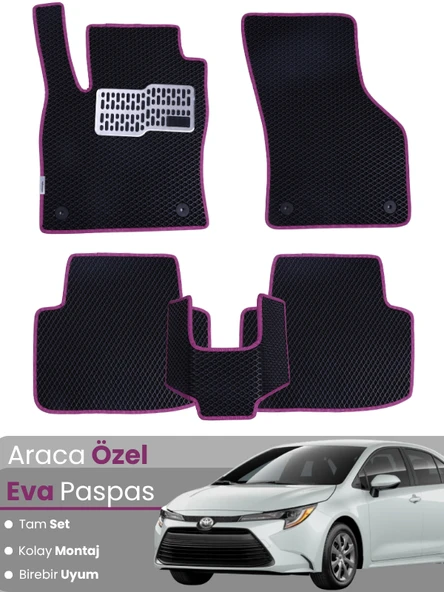 TOYOTA COROLLA BENZİNLİ SEDAN (2019-2025) Uyumlu EVA Paspas Tam Set–Oto Paspas ürün görseli 1