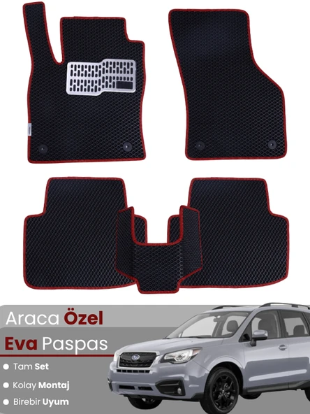 UBARU FORESTER 4 (2014-2018) Uyumlu EVA Paspas Tam Set–Oto Paspas,Araca Özel,Su Geçirmez ürün görseli 1