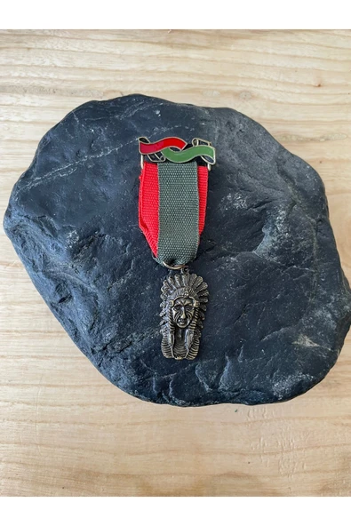SANAT TACİRİ ESKİLERDEN KIZILDERİLİ TEMALI MADALYON ROZET METAL MADALYON NO66 ürün görseli 1