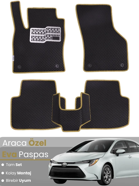 TOYOTA COROLLA BENZİNLİ SEDAN (2019-2025) Uyumlu EVA Paspas Tam Set–Oto Paspas ürün görseli 1