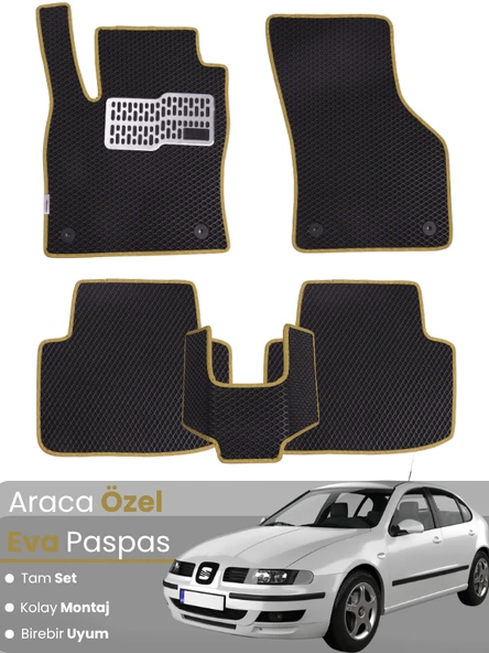 SEAT LEON 1M (1998-2004) Uyumlu EVA Paspas Tam Set–Oto Paspas,Araca Özel,Kolay Montaj ürün görseli 1