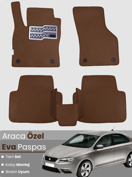SEAT TOLEDO (2012-2019) Uyumlu EVA Paspas Tam Set–Oto Paspas,Araca Özel,Kolay Montaj ürün görseli 1