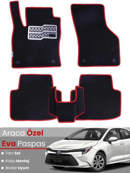 TOYOTA COROLLA HYBRİD SEDAN (2019-2025) Uyumlu EVA Paspas Tam Set–Oto Paspas,Araca Özel ürün görseli 1