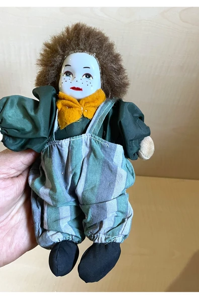 SANAT TACİRİ El Boyama Avrupa Bebek Antika Porselen Bebek Oyuncak Palyaço ürün görseli 1