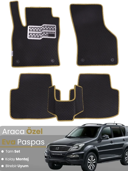 SSANGYONG REXTON (2012-2017) Uyumlu EVA Paspas Tam Set–Oto Paspas,Araca Özel,Kolay Montaj ürün görseli 1