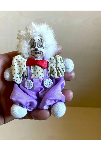 SANAT TACİRİ El Boyama Avrupa Bebek Antika Bez Bebek Palyaço ürün görseli 1