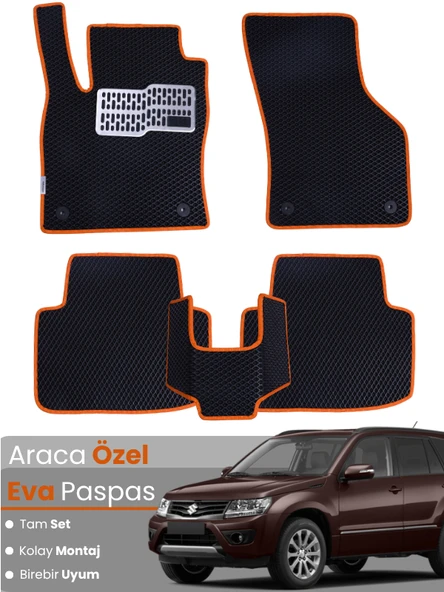 SUZUKİ GRAND VİTARA (2005-2014) Uyumlu EVA Paspas Tam Set–Oto Paspas,Araca Özel,Kolay Montaj ürün görseli 1