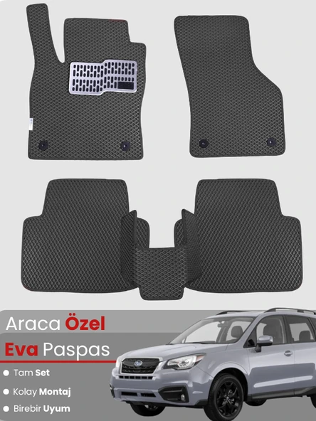 UBARU FORESTER 4 (2014-2018) Uyumlu EVA Paspas Tam Set–Oto Paspas,Araca Özel,Su Geçirmez ürün görseli 1