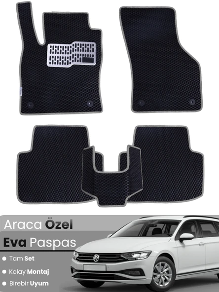 VOLKSWAGEN PASSAT STATİONWAGON (2015-2023) Uyumlu EVA Paspas Tam Set–Oto Paspas ürün görseli 1