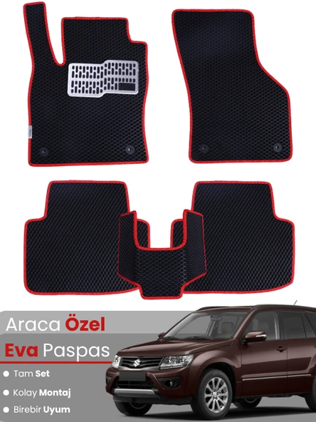SUZUKİ GRAND VİTARA (2005-2014) Uyumlu EVA Paspas Tam Set–Oto Paspas,Araca Özel,Kolay Montaj ürün görseli 1