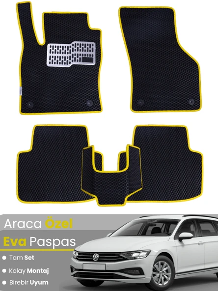 VOLKSWAGEN PASSAT STATİONWAGON (2015-2023) Uyumlu EVA Paspas Tam Set–Oto Paspas ürün görseli 1